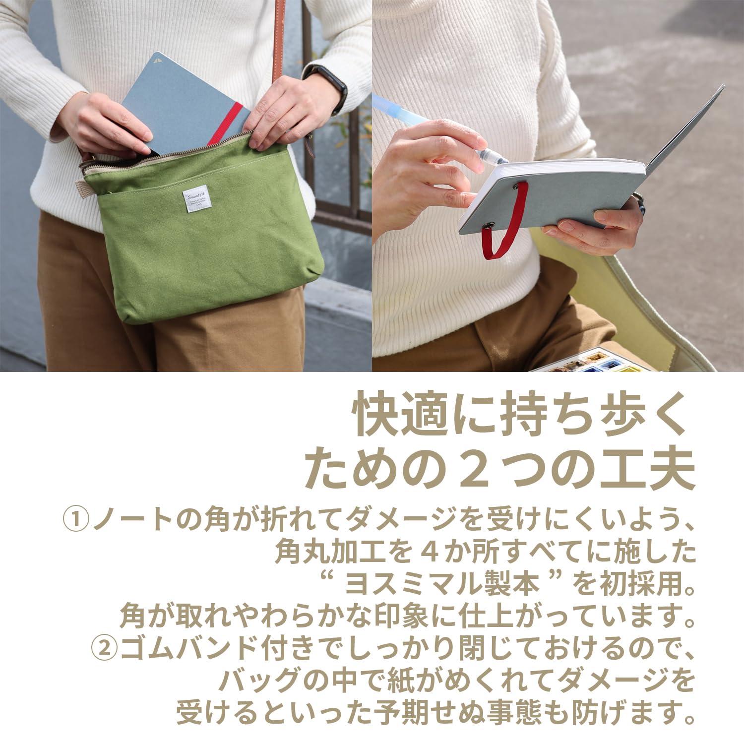 Amazon | 渡邉製本 ノート A6 無地 yokobonスケッチノート ディープ